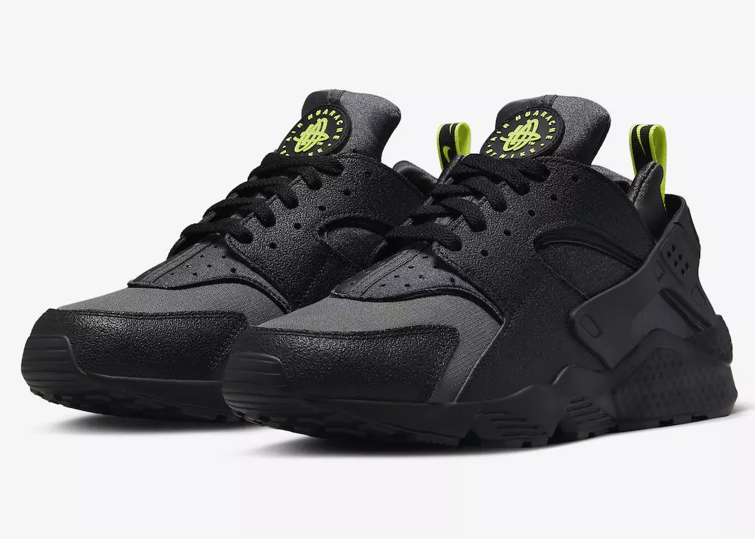 Nike Air Huarache Black Neon DZ4499-001 Data lansării