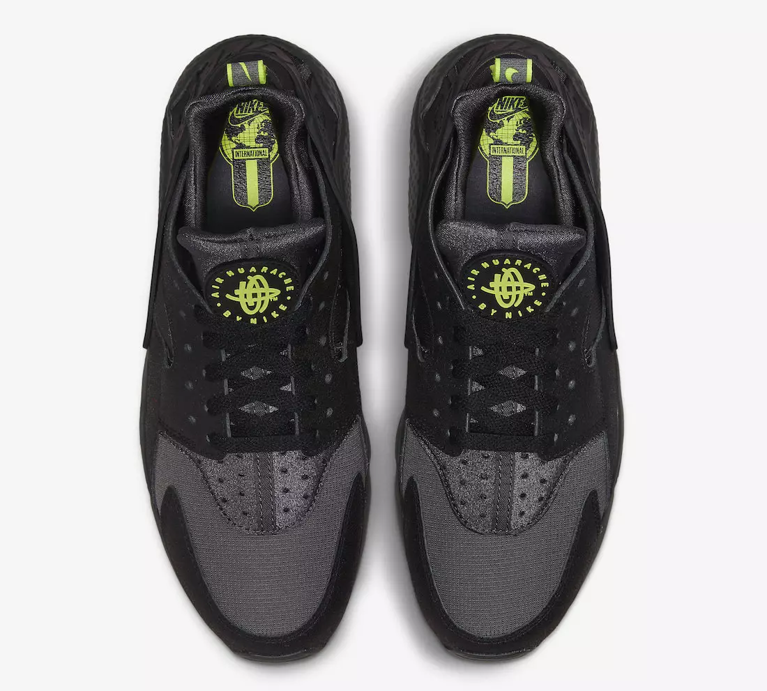 Nike Air Huarache Black Neon DZ4499-001 Utgivningsdatum