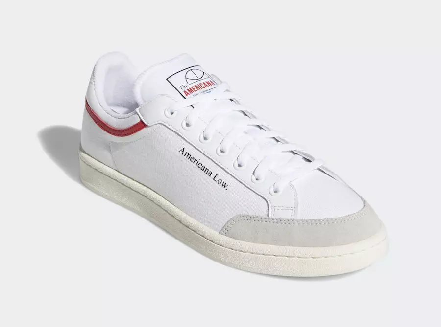 Adidas Americana Low White Red EF6385 Izlaišanas datums