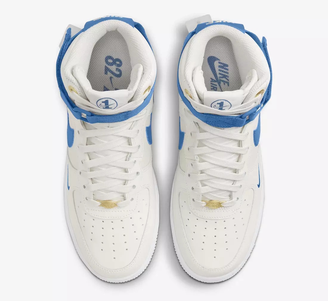 Nike Air Force 1 High White Blue DQ7584-100 išleidimo data