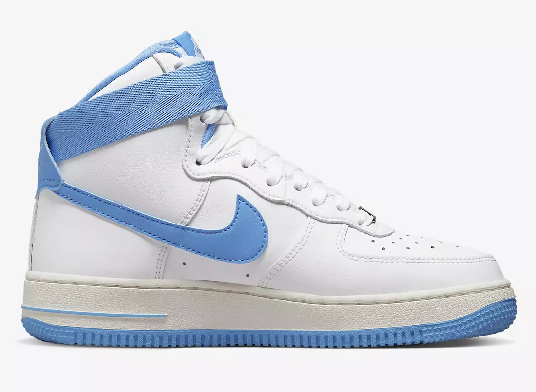 Nike Air Force 1 High White University Blue DX3805-100 Data de llançament