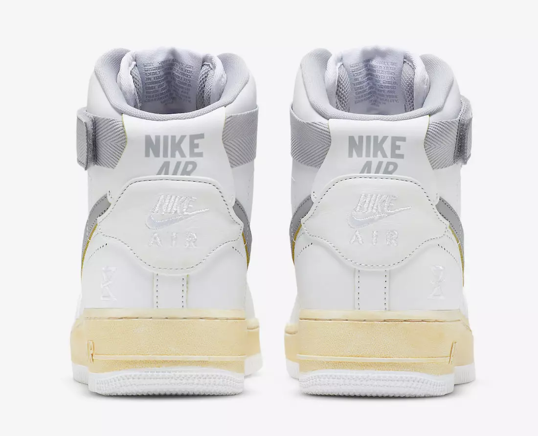 Ημερομηνία κυκλοφορίας Nike Air Force 1 High White Grey DV4245-101