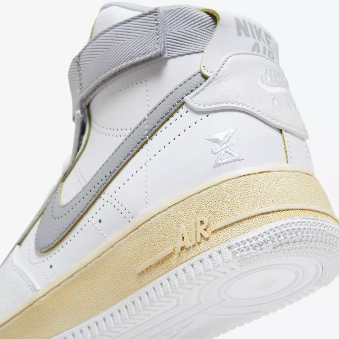 Nike Air Force 1 Għoli Abjad Griż DV4245-101 Data tal-Ħruġ