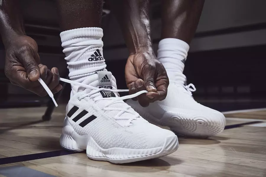 adidas Pro Bounce Chini Nyeupe Nyeusi