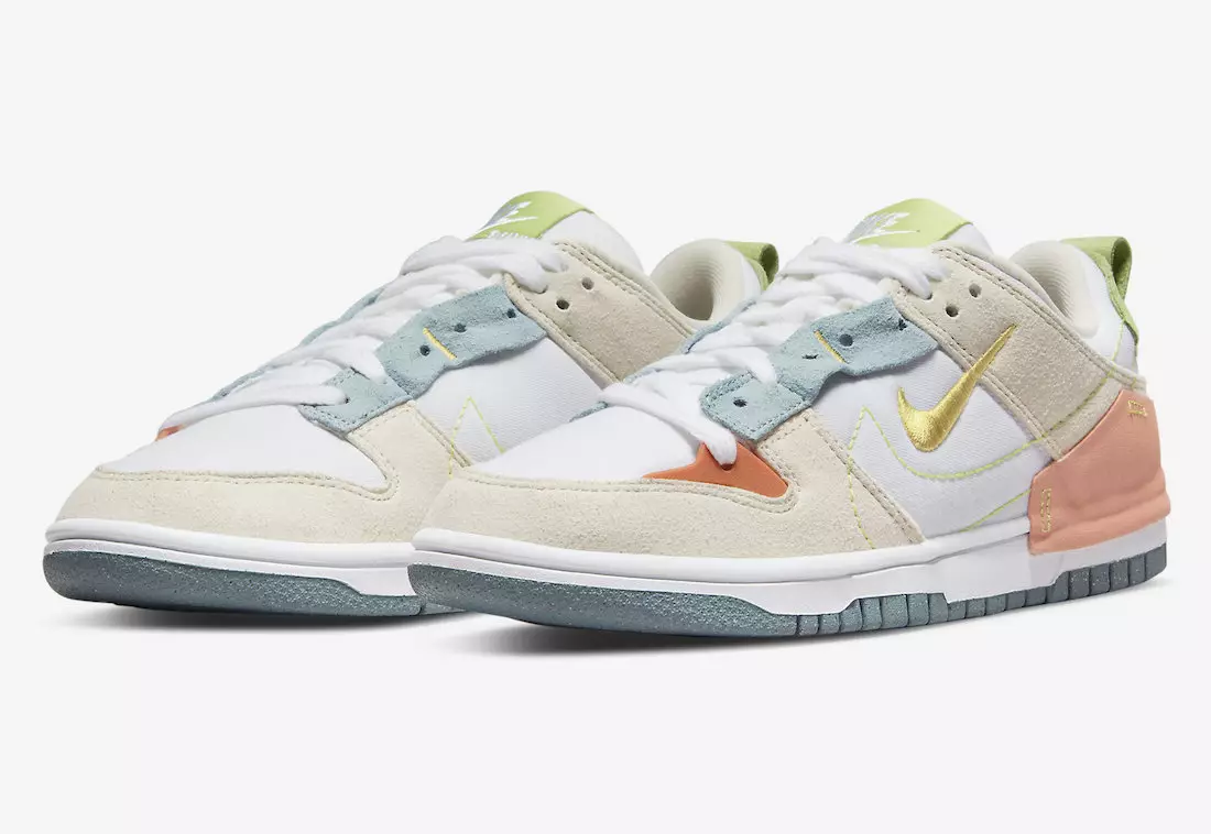 Nike Dunk Cur isteach Íseal 2 Chlúdach i Léithe Pastel