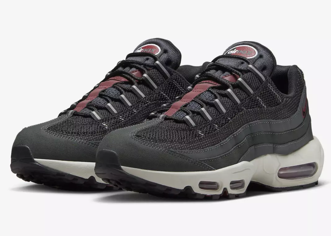 Nike Air Max 95 деталдуу 3M чагылдыруучу жана кызыл команда 6811_1