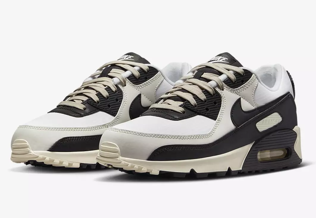 Nike Air Max 90 Wäiss Schwaarz Phantom Kokosnoss Mëllech DQ8974-100 Verëffentlechungsdatum