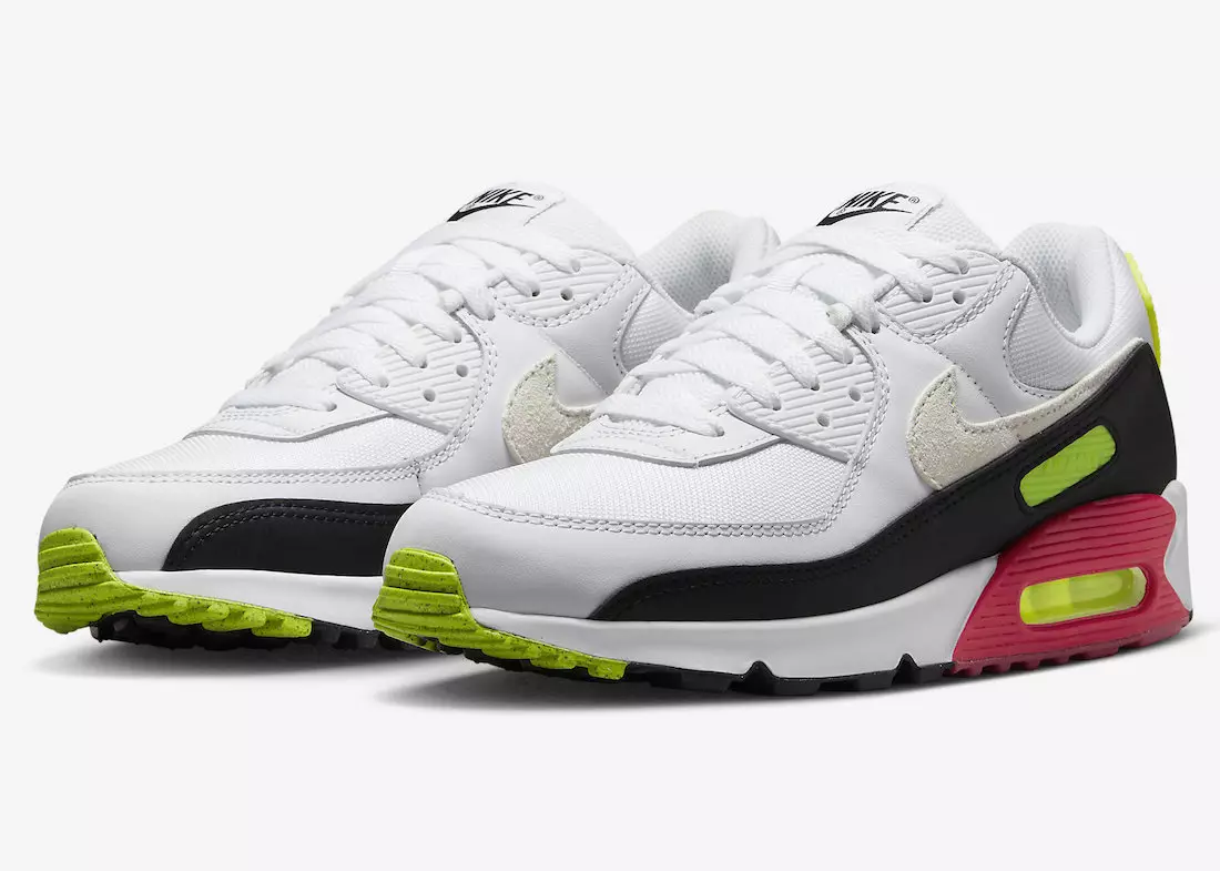 Nike Air Max 90 esiletõstetud voldi ja roosaga