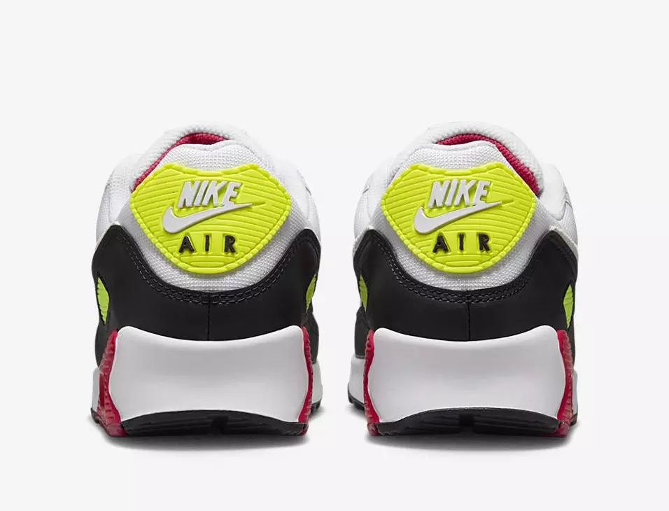 Nike Air Max 90 White Volt Rush Pink DQ4071-100 Utgivelsesdato