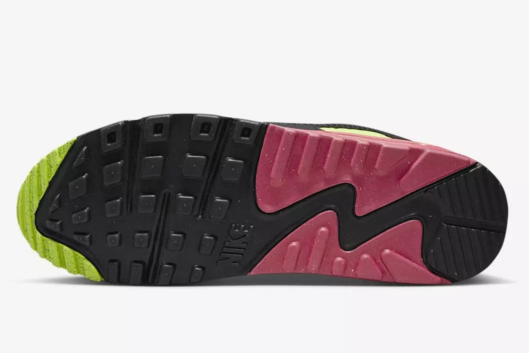 Nike Air Max 90 Fehér Volt Rush Pink DQ4071-100 Megjelenés dátuma