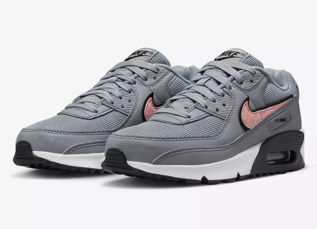 Nike Air Max 90 GS harmaa oranssi DZ5637-001 julkaisupäivä