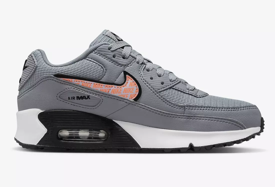 Nike Air Max 90 GS Grey Orange DZ5637-001 Թողարկման ամսաթիվ