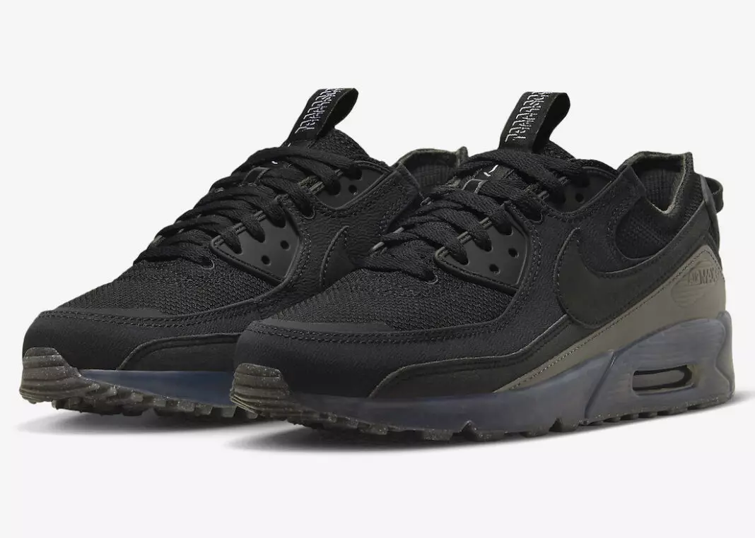 Nike Air Max 90 טערראַסקאַפּע שווארצע DQ3987-002 מעלדונג טאָג