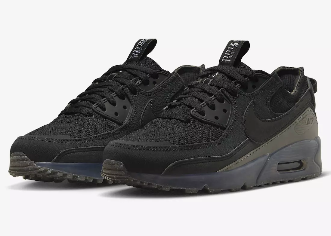 Stealthy Nike Air Max 90 Terrascape z półprzezroczystymi podeszwami