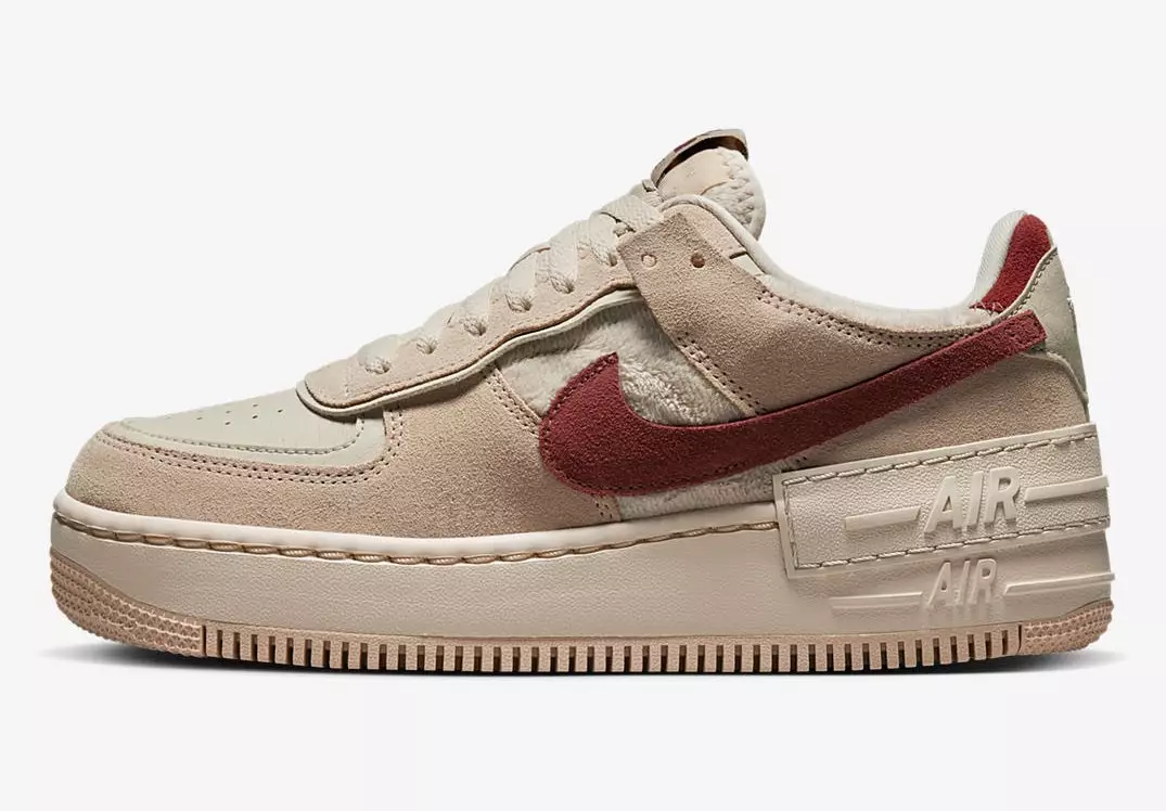 Nike Air Force 1 Shadow Shimmer Mars Stone Sanddrift Pearl White DZ4705-200 Ngày phát hành