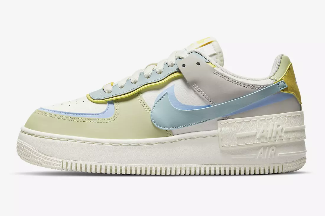 Nike Air Force 1 Shadow Ocean Cube Light Marine Olive Aura DR7883-100 Чыгарылган датасы