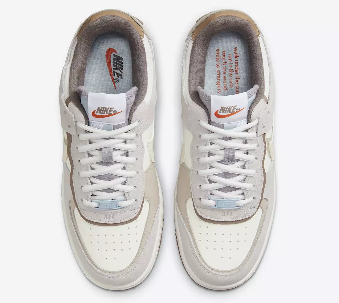 Nike Air Force 1 Shadow Sail Pale Ivory DO7449-111 Датум на издавање