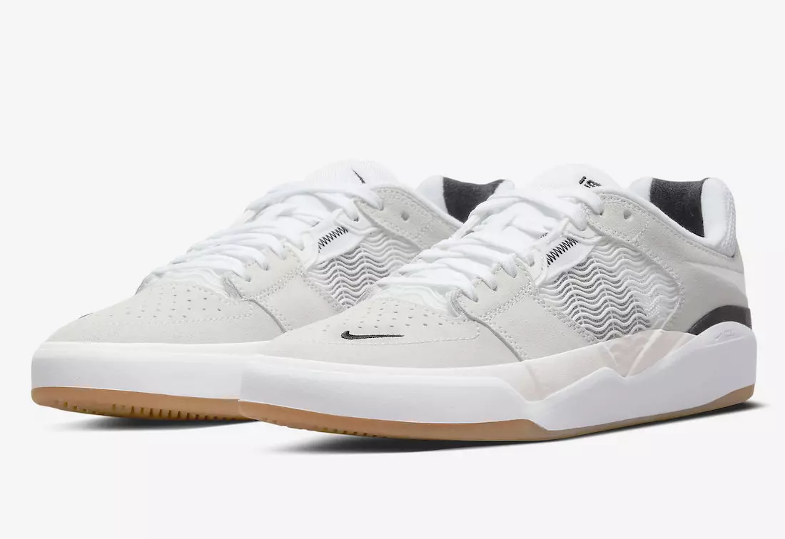 Nike SB Ishod yra baltos ir guminės spalvos