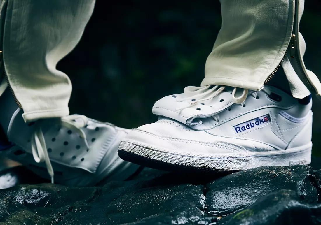 Mountain Research x Reebok Club C II Mid Nods Código de vestimenta de tênis dos anos 80