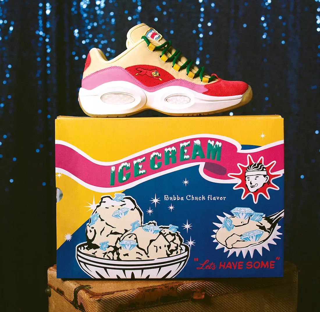 BBC Ice Cream Reebok Question Low Running Dog Väljalaskekuupäev