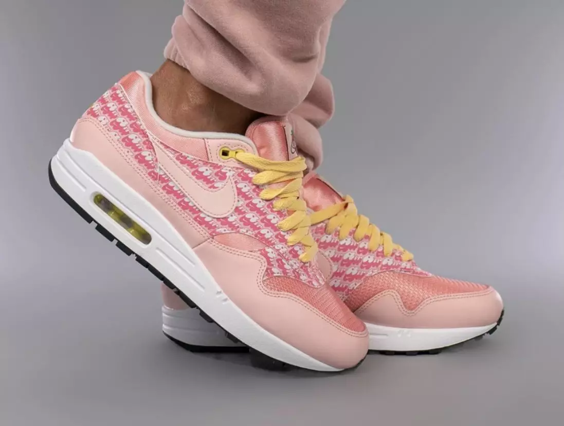 Nike Air Max 1 Strawberry Lemonade CJ0609-600 Թողարկման ամսաթիվ On-Feet