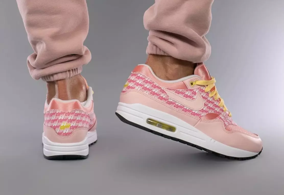 Nike Air Max 1 Strawberry Lemonade CJ0609-600 Թողարկման ամսաթիվ On-Feet