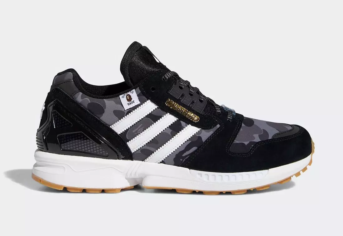 BAPE жеңілмеген adidas ZX 8000 FY8852 Шығарылған күні