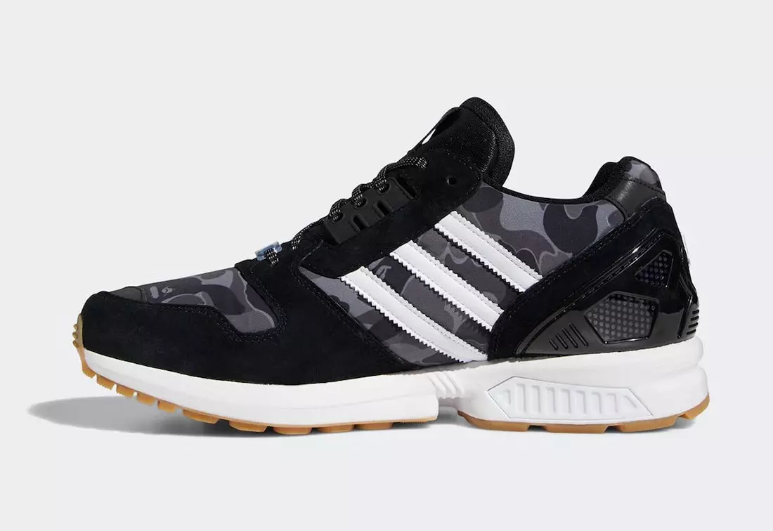 BAPE invicto adidas ZX 8000 FY8852 Data de lançamento