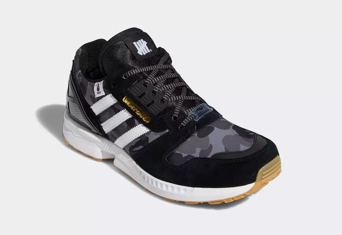 BAPE Undefeated adidas ZX 8000 FY8852 Tarikh Tayangan