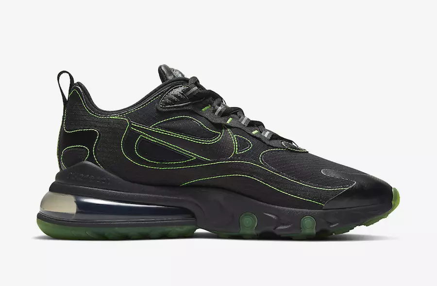 Nike Air Max 270 React Negras Verde eléctrico CQ6549-001 Fecha de lanzamiento Precio