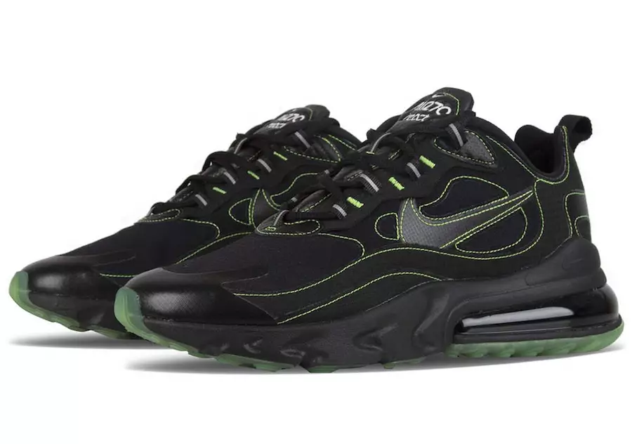 Nike Air Max 270 React Negras Verde eléctrico CQ6549-001 Fecha de lanzamiento