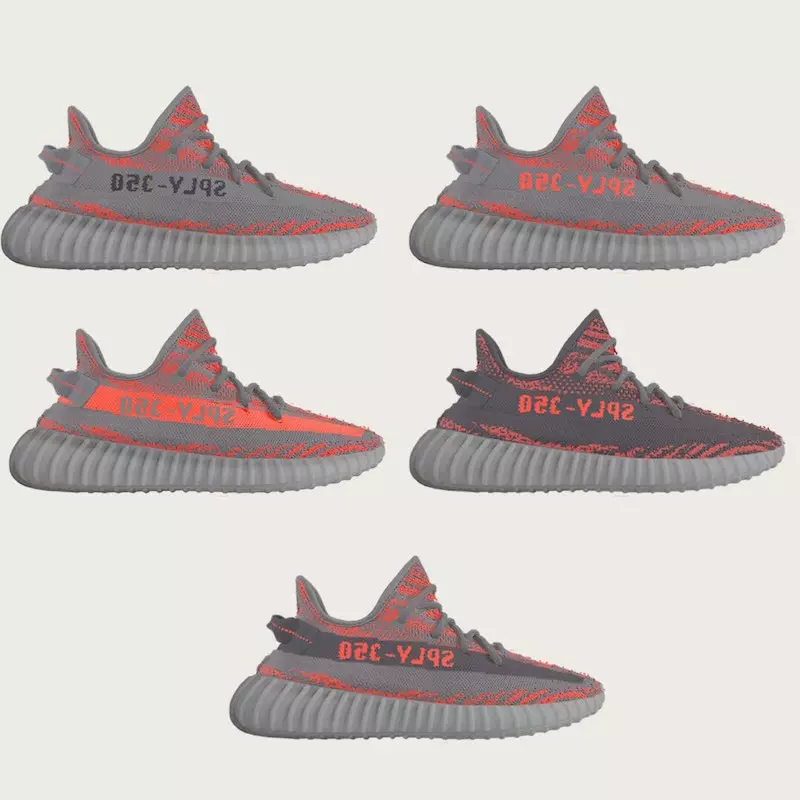 Adidas Yeezy Boost 350 V2 ярко-оранжевые AH2203