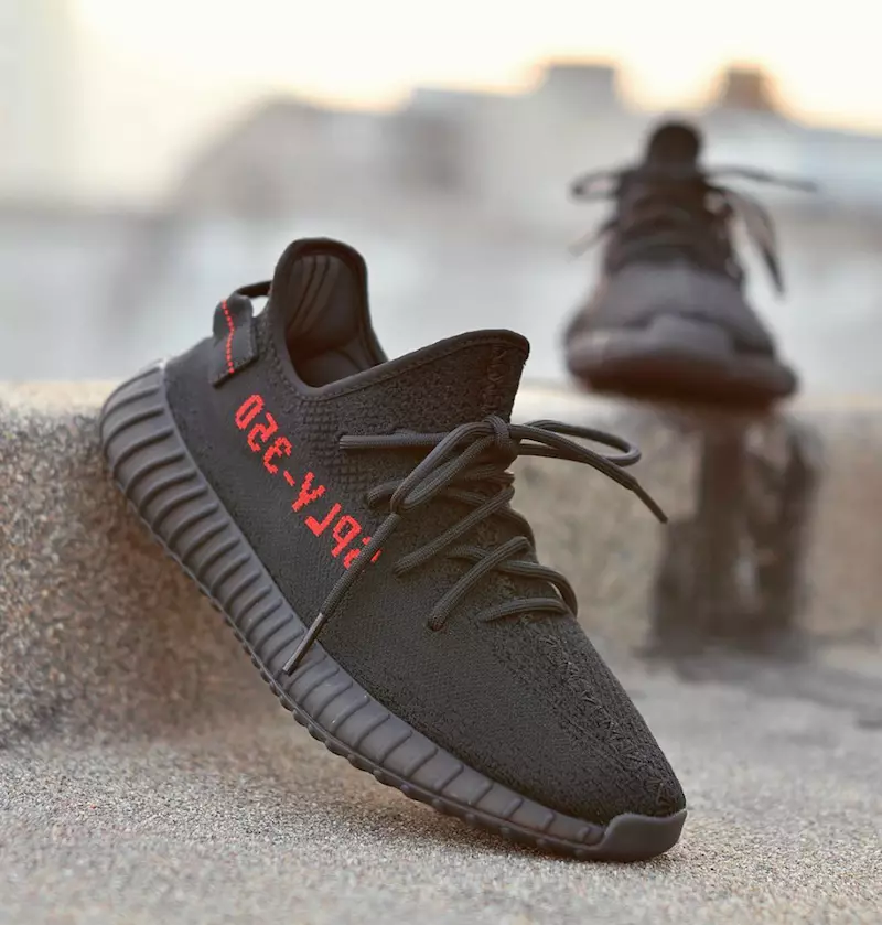 Black Red Yeezy Boost 350 V2 CP9652