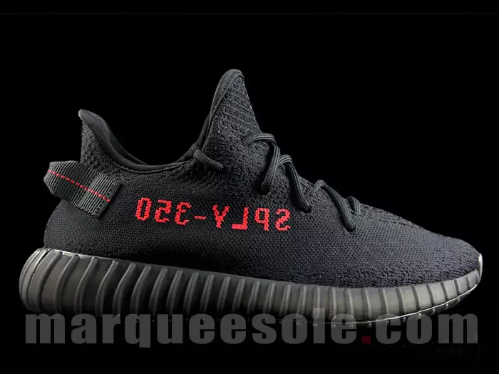 Yeezy Boost 350 V2 Negro Rojo CP9652