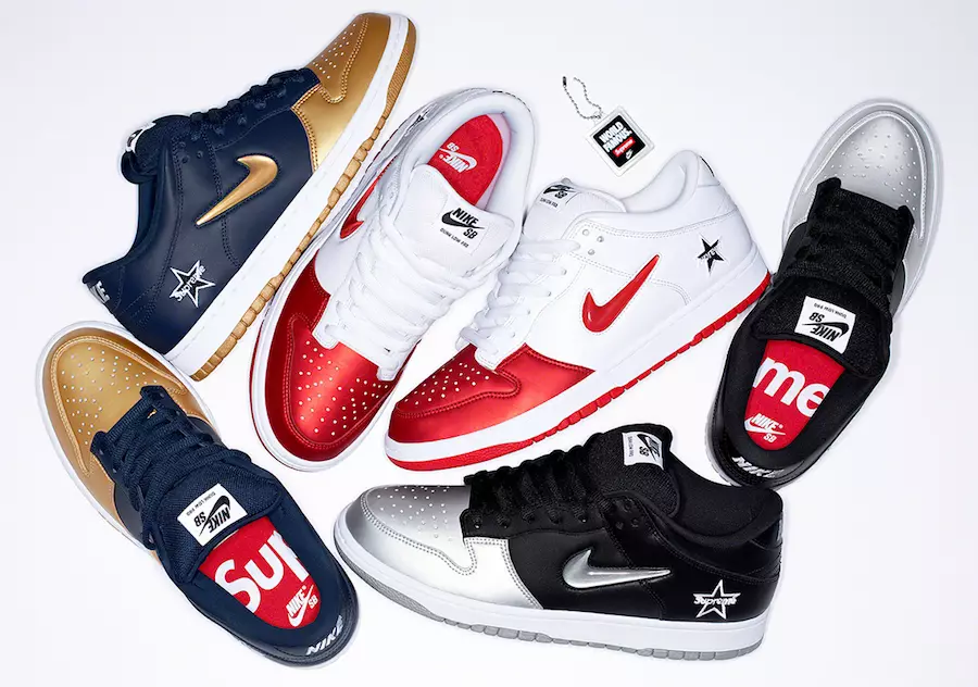 Supreme x Nike SB Dunk Low Collection julkaistaan jälleen