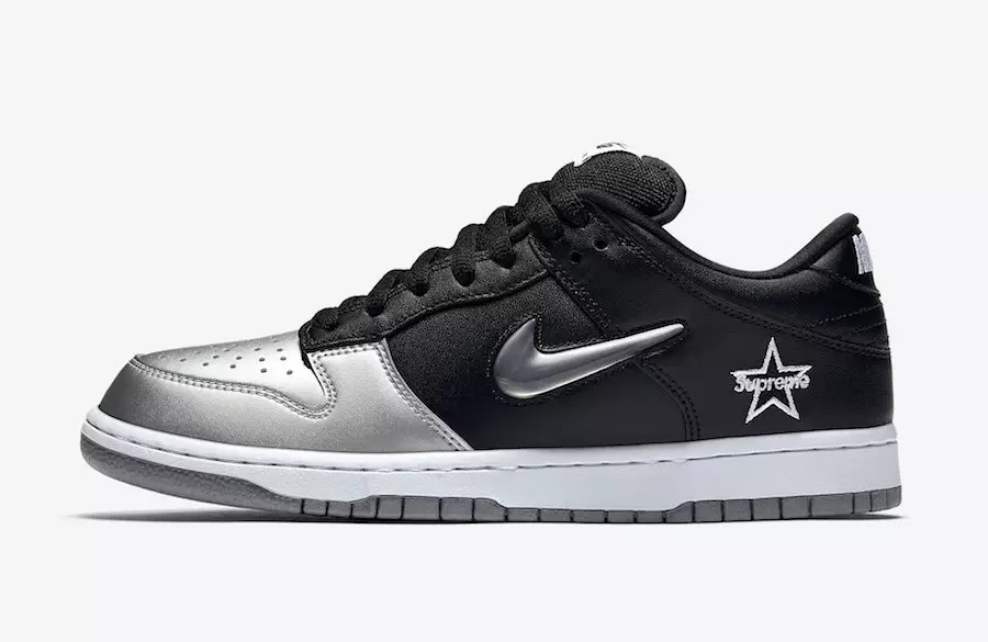 Supreme Nike SB Dunk бага металл мөнгө CK3480-001 2019 худалдаанд гарсан огноо