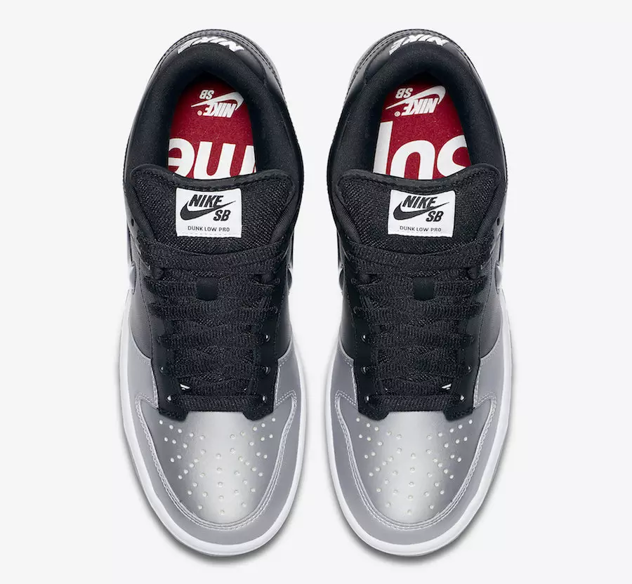 Supreme Nike SB Dunk бага металл мөнгө CK3480-001 2019 худалдаанд гарсан огноо