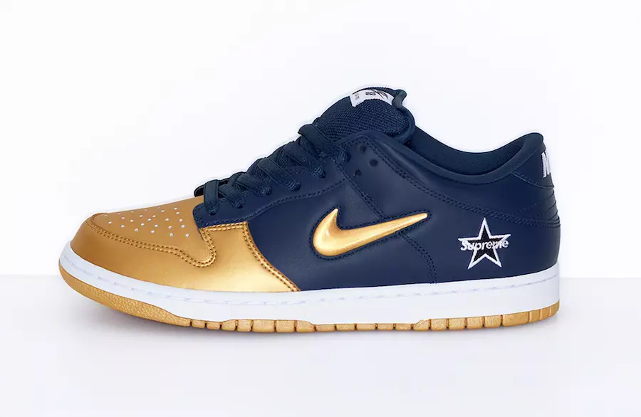 Datum vydání Supreme Nike SB Dunk Low Gold Navy