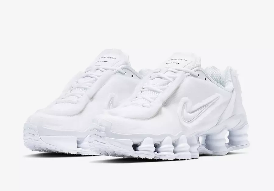 CDG Nike Shox TL valkoinen CJ0546-100 Julkaisupäivä