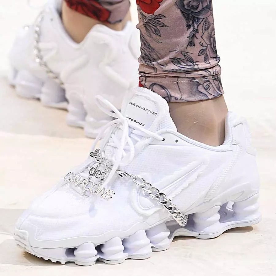 Comme des Garcons x Nike Shox White Дата на издаване