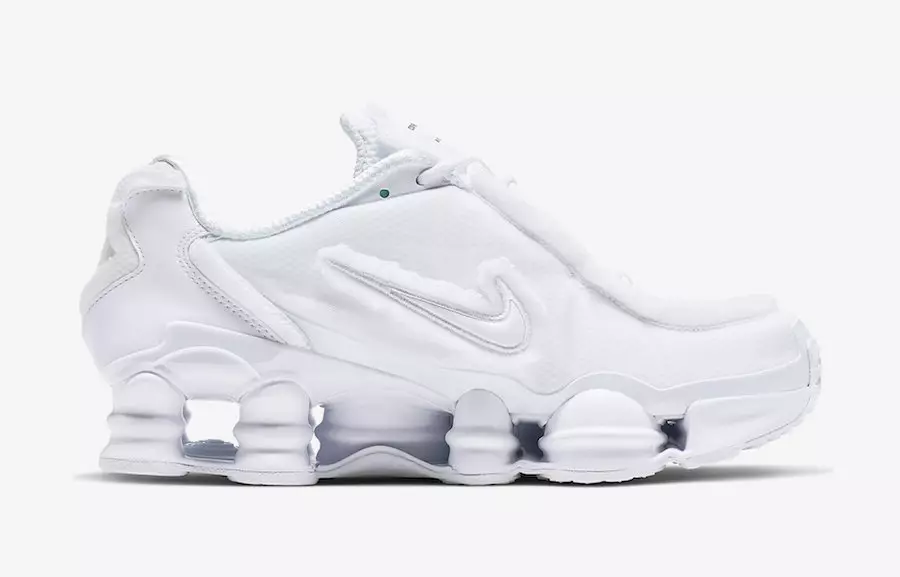 CDG Nike Shox TL White CJ0546-100 Išleidimo data