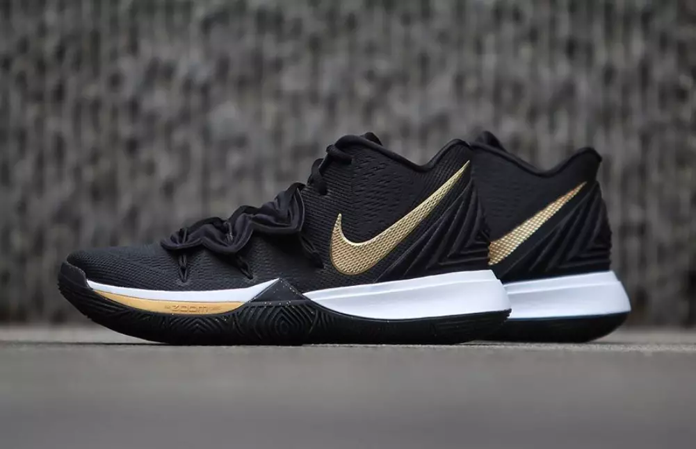 Nike Kyrie 5 Black Metallic Gold AO2918-007 Data de llançament