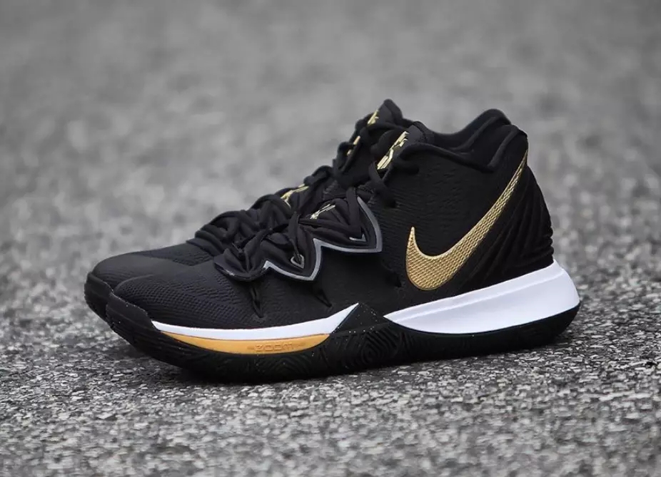 Nike Kyrie 5 Black Metallic Gold AO2918-007 Väljalaskekuupäev