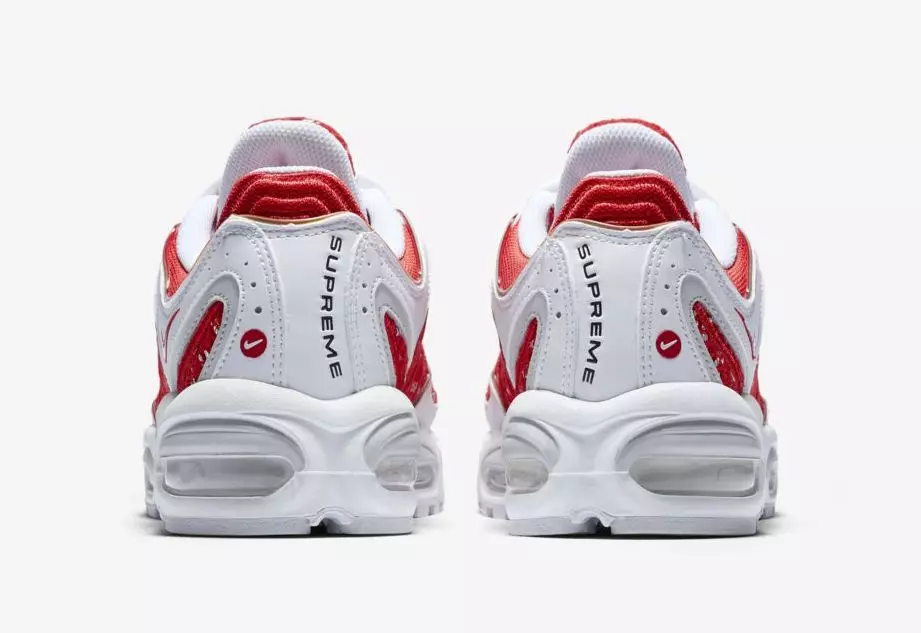 Supreme Nike Air Max Tailwind 4 IV Hvid Rød Udgivelsesdato