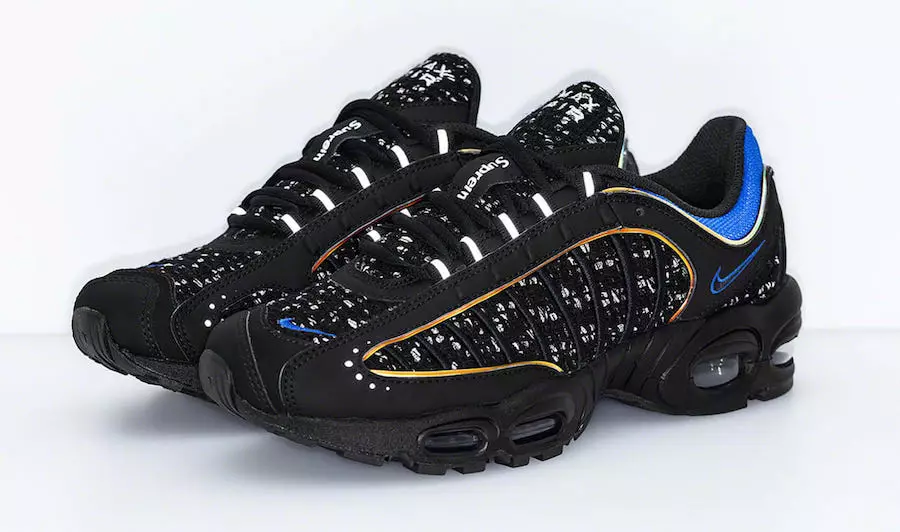 Supreme Nike Air Max Tailwind 4 IV Black Blue AT3854-001 Išleidimo data