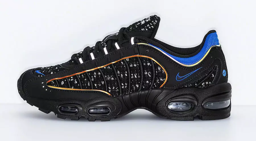 Supreme Nike Air Max Tailwind 4 IV must sinine AT3854-001 väljalaskekuupäev