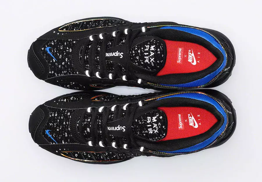 Supreme Nike Air Max Tailwind 4 IV Black Blue AT3854-001 Išleidimo data