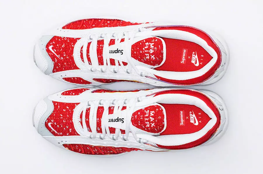 Supreme Nike Air Max Tailwind 4 IV Red Сафед AT3854-100 Санаи барориши