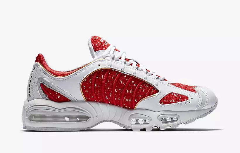 Supreme Nike Air Max Tailwind 4 IV White University Red AT3854-100 izlaišanas datums