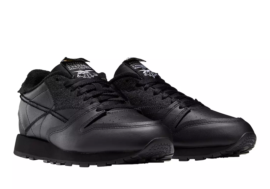 Maison Margiela Reebok Classic Couro Preto Memória da data de lançamento